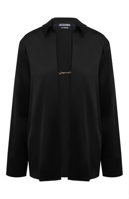 Jacquemus: Атласная блуза 