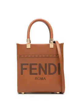 FENDI: Коричневая сумка  Sunshine