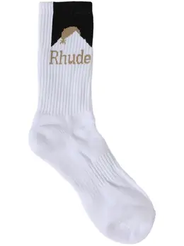 RHUDE: Белые носки 