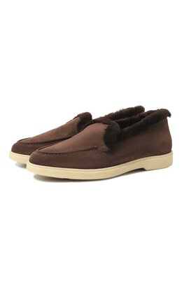 Santoni: Тёмные лоферы 