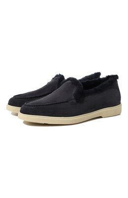 Santoni: Тёмные лоферы 