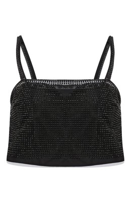 Prada: Топ со стразами 