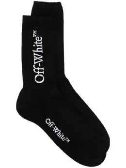 Off-White: Чёрные носки  Bookish