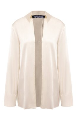 Jacquemus: Атласная блуза 