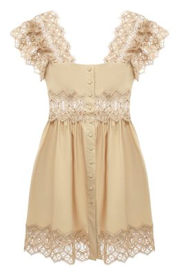 Alberta Ferretti: Хлопковое платье 