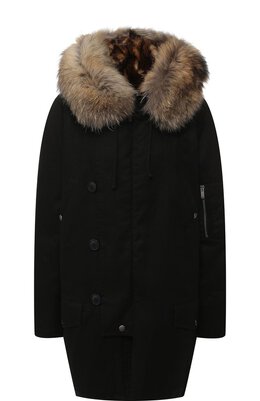 Saint Laurent: Хлопковый пуховик 