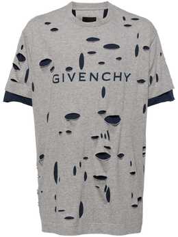 Givenchy: Рваная футболка 