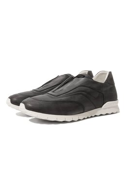 Kiton: Серые кроссовки 