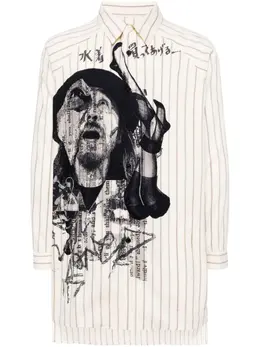 Yohji Yamamoto: Рубашка с принтом 