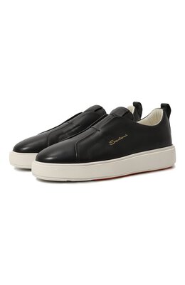 Santoni: Чёрные кеды 