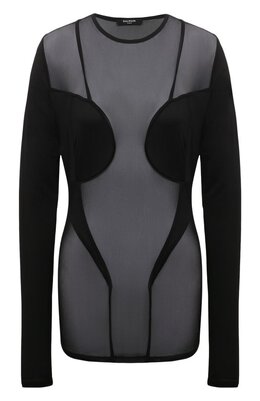 Balmain: Чёрный топ 