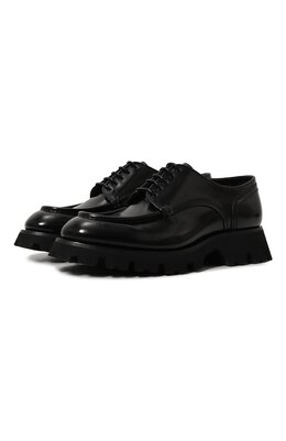 Santoni: Чёрные туфли 