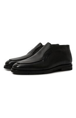 Santoni: Чёрные ботинки  Carlos