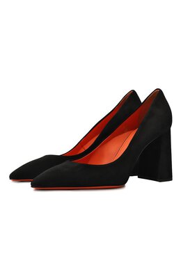 Santoni: Чёрные туфли 