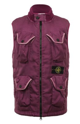 Stone Island: Фиолетовый жилет 