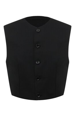 Dolce & Gabbana: Чёрный жилет 
