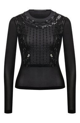 Alberta Ferretti: Кожаный топ 