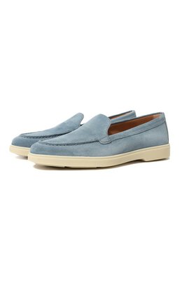 Santoni: Голубые лоферы 