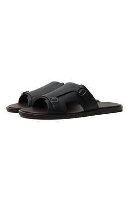 Santoni: Тёмные шлёпанцы 