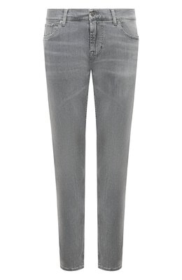 7 For All Mankind: Серые джинсы  Slimmy
