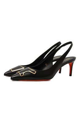 Santoni: Чёрные туфли 