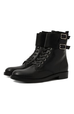 Gianvito Rossi: Чёрные ботинки 