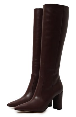 Gianvito Rossi: Бордовые сапоги 