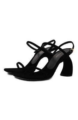Dries Van Noten: Чёрные босоножки 
