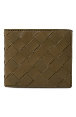 Bottega Veneta: Кошелёк цвета хаки 