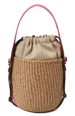 Chloé: Бежевая сумка  Woody Small