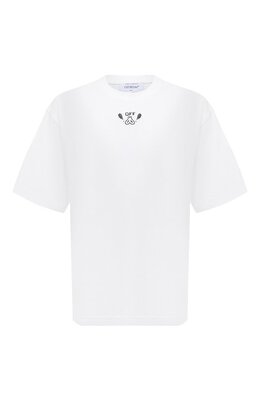 Off-White: Хлопковая футболка 