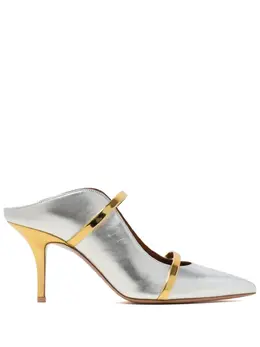 Malone Souliers: Серебристые сабо 