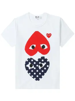 Comme Des Garcons Play: Футболка с принтом 