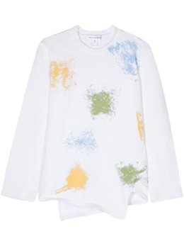 Comme Des Garçons Shirt: Белый свитер 