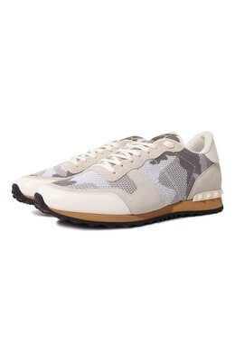 Valentino: Серые кроссовки  Rockrunner