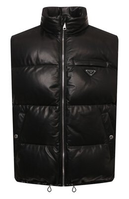 Prada: Кожаный жилет 