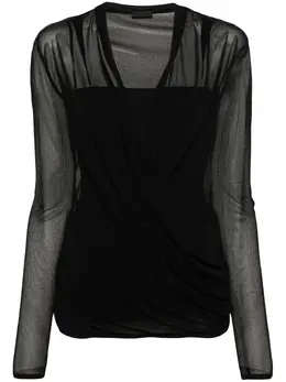 Givenchy: Блуза в сетку 