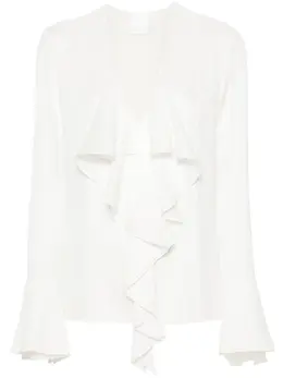 Givenchy: Жаккардовая блуза  4G