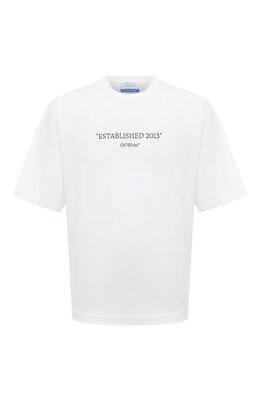 Off-White: Хлопковая футболка 