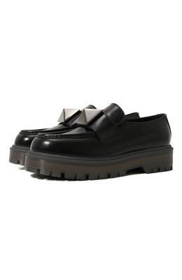 Valentino: Чёрные лоферы  ONE STUD