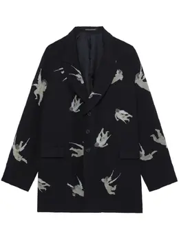 Yohji Yamamoto: Пиджаки с принтом 