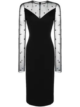 Givenchy: Жаккардовое платье 