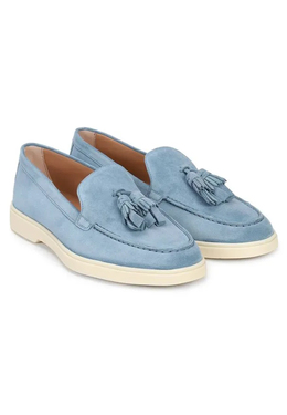 SANTONI: Голубые лоферы 