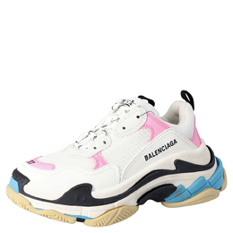 Balenciaga: Многоцветные кроссовки  Triple S