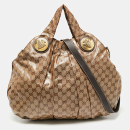 Gucci: Бежевая сумка  GG