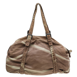 Bottega Veneta: Двухцветная сумка  Intrecciato