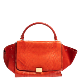 Celine: Красная сумка на руку 
