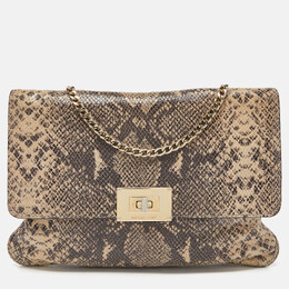 MICHAEL Michael Kors: Бежевый клатч 