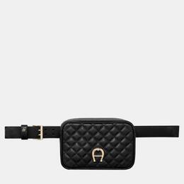 Aigner: Чёрная поясная сумка 