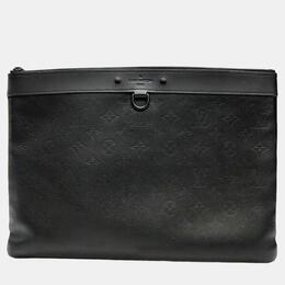 Louis Vuitton: Чёрный клатч  Pochette